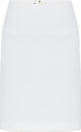 Versace Mini-rok met Medusa-gesp - Wit