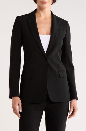 Theory Staple Crepe Blazer in Black at Nordstrom Rack, Size 14