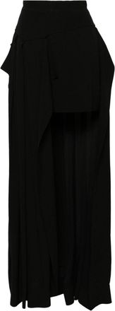 Vivienne Westwood Nedda asymmetric maxi skirt - women - Viscose - 42 - Black