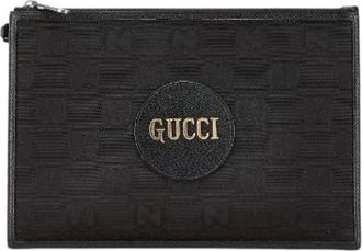 Gucci Pre-owned Clutches, female, Black, Size: ONE SIZE Pre-owned Nylon Clutch