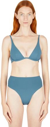 Ziah Plunge Bikini Top - Dames - Bikinis - Blauw - S - Badmode