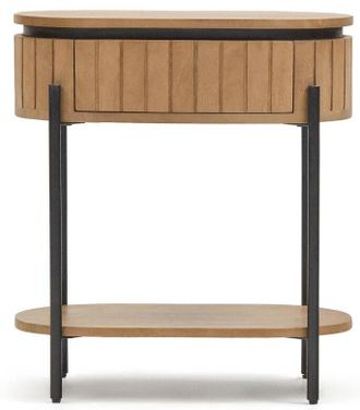 K Home Design Beistelltisch Liccio mit Schublade 55 x 65 cm