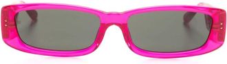 Linda Farrow Talita rectangle-frame sunglasses - women - Acetate - 59 - Pink