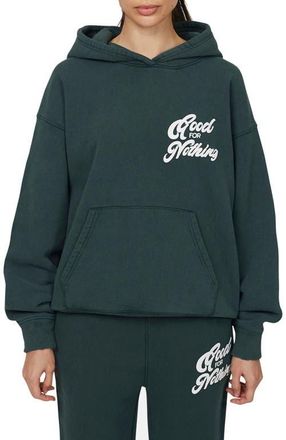Good For Nothing Funk Relaxed Hoodie in Green at Nordstrom, Size X-Small Uk
