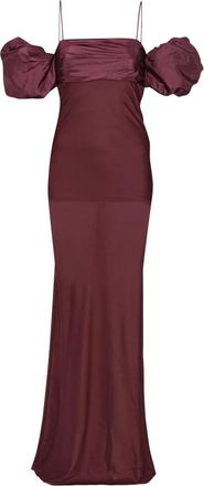 Rotate Lange jurk - Dames - Avondkleed - Rood - XS - Polyester - Kleedjes