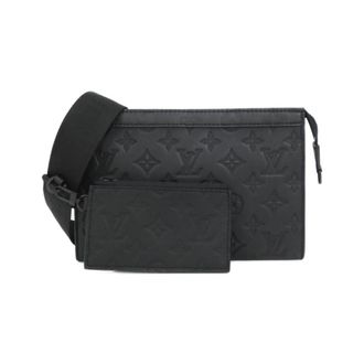 Louis Vuitton Black Leather Shoulder Bag (Pre-Owned)