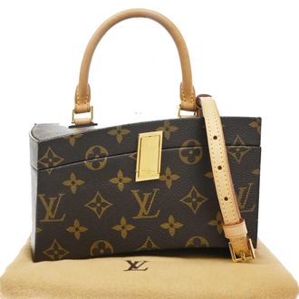 Louis Vuitton Frank Gehry Twisted Box Monogram Canvas Brown Canvas Handbag (Pre-Owned)