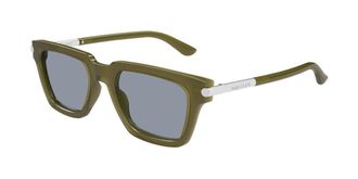 Alexander McQueen AM0519S 004 Mens Sunglasses Green Size 52