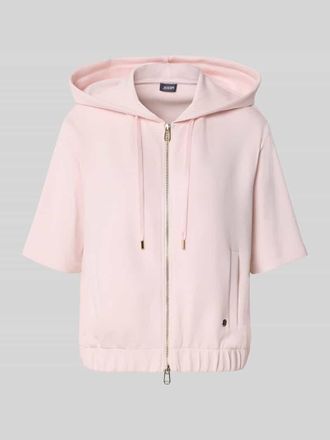 Joop Sweatjacke mit Halbarm Modell Therese in Hellrosa, Gr&ouml;&szlig;e 34