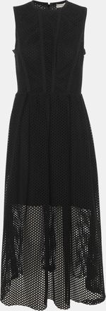 Sandro Black Knitted Midi Dress