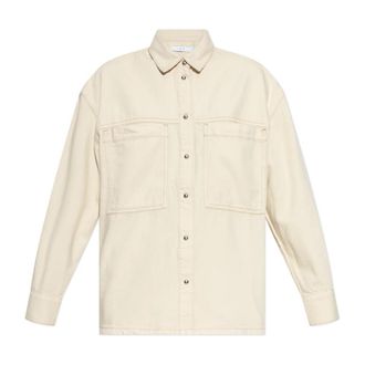 Iro Shirt Ferial - Dames - Overhemden - Beige - S - Katoen - Overhemden
