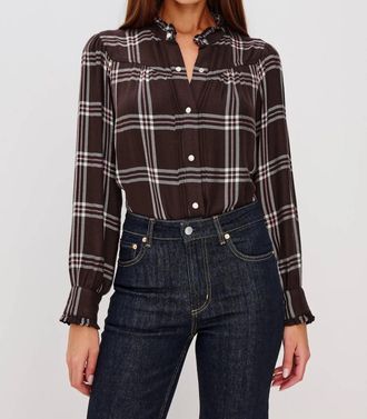 Rails Alanna Shirt In Chocolate Napoleon