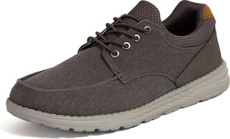 Deer Stags Uplift Mens 3E Gray Round Moc Toe Slip On Casual Shoes Hawk2896