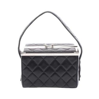 Chanel Pre-owned Matelasse Lambskin Handbag - Dames - Pre-owned - Zwart - Maat: ONE Size Leer