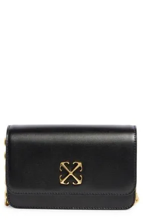 Off-white Jitney Leather Wallet on a Chain in Black at Nordstrom Rack