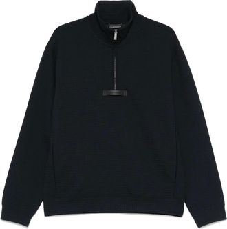 Emporio Armani Felpa testurizzata - Blu
