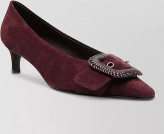Roberto Festa Milano suede pointed-toe kitten-heel pumps