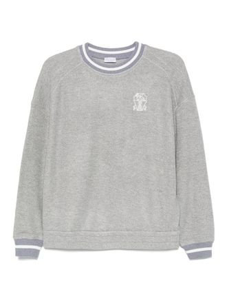 Brunello Cucinelli Logo Cotton Sweatshirt