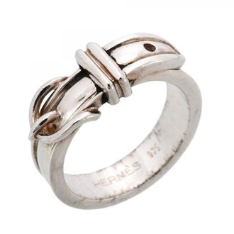 Herm&egrave;s Silver 925 Band Ring (Pre-Owned)