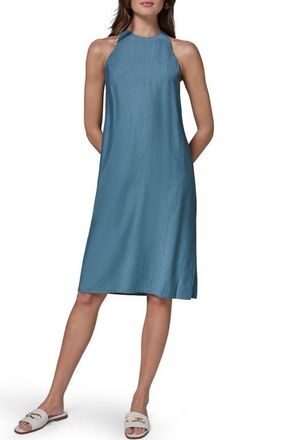 DKNY Sleeveless Midi Dress in Washed Indigo at Nordstrom, Size 14