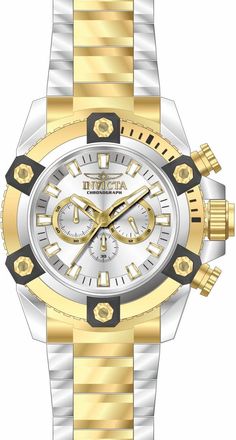 Invicta Coalition Forces 50064 Herenhorloge - Quartz Uurwerk - Roestvrij Staal met Zilveren Wijzerplaat - 56 mm