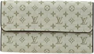 Louis Vuitton Pre-owned Wallets, female, Green, Size: ONE SIZE Pre-owned Porte Tresor International Monogram Long Wallet
