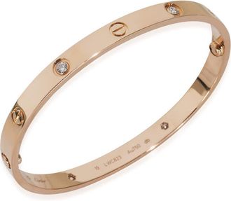 Cartier Pre-Owned Cartier Rose Gold Diamond Love Bracelet