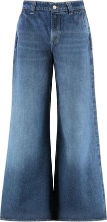 7 For All Mankind Willow Wide-leg Jeans - Dames - Loose Fit Jeans - Blauw - W27 - Katoen - Jeans
