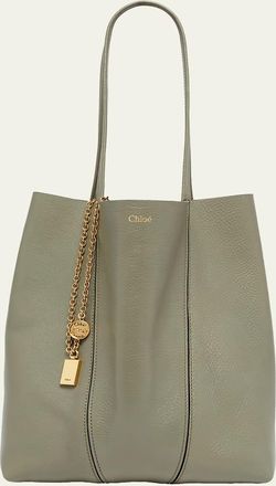 Chloé Spin Medium Tote Bag in Leather