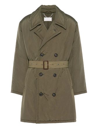 Maison Margiela Belted double-breasted coat - Green