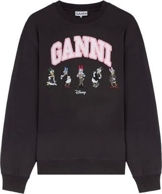 Ganni x Disney sweater met grafische print - Zwart
