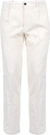 Michael Coal Broeken, Heren, Wit, W34, Katoen, Mc Denny Slim-fit Broek