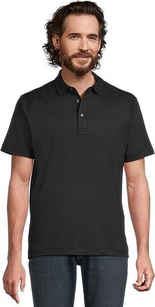 UNTUCKit The Performance Polo Mens Clothing Black : XL, Polyester/Spandex