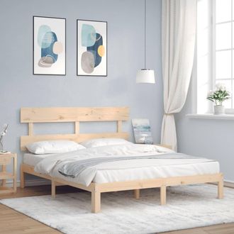 vidaXL Estructura De Cama Sin Colch&oacute;n Madera Maciza De Pino 160x200 Cm Vidaxl