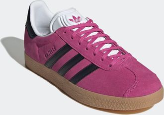 adidas Sneaker ADIDAS ORIGINALS GAZELLE, Damen, Gr. 38,5, schwarz (selufu, cschwarz, ftwwht), Leder, Synthetik, Schuhe Sneaker