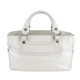 Celine Pre-owned Handbags, female, White, Size: ONE SIZE Pre-owned Vintage Tote Bag