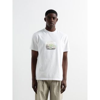 Edmmond Studios Chasing Classics Print T-Shirt in Plain White at Nordstrom, Size Xx-Large