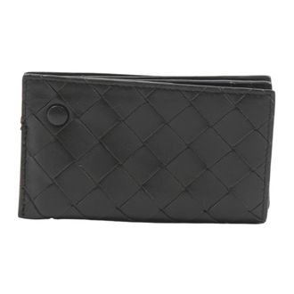 Bottega Veneta Wallets & Cardholders, female, Brown, Size: ONE SIZE Intrecciato Card Case with Mirror