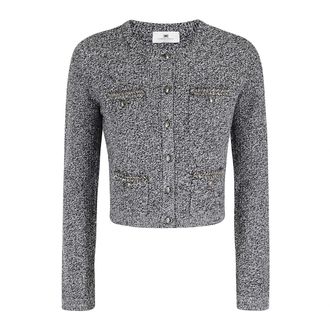 Elisabetta Franchi Cardigans - Knitwear - Mujer - Negro - M