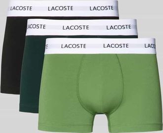 Lacoste Trunks im 3er-Pack aus Baumwoll-Mix in Gruen, Gr&ouml;&szlig;e XXL
