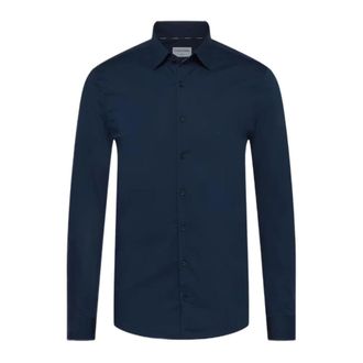 Calvin Klein Hombre, Camisas, Azul, Talla: S