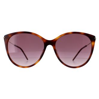 Gucci GG1268S 002 havana goud rood gradiënt zonnebril