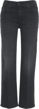 Mother The Mid Rise Rambler Zip Flood - Dames - Regular Fit Jeans - Blauw - W29 - Katoen - Jeans