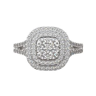 Generic Rhinestone Gold Halloween Costume Rings for Women Elegant Sparkling Party Jewelry Accessories (Silver, 9)