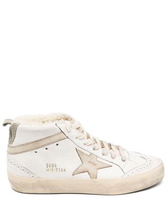 Golden Goose Sneakers Mid Star Nappa - Bianco