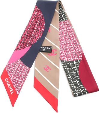 Chanel Sciarpa Coco Mark 1986-1988 - Rosa