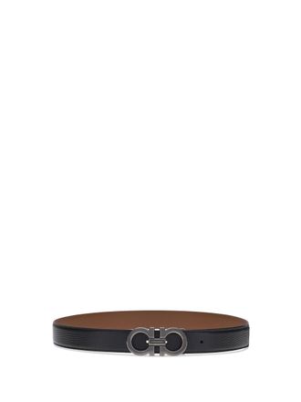 Ferragamo Reversible Leather Belt - Black
