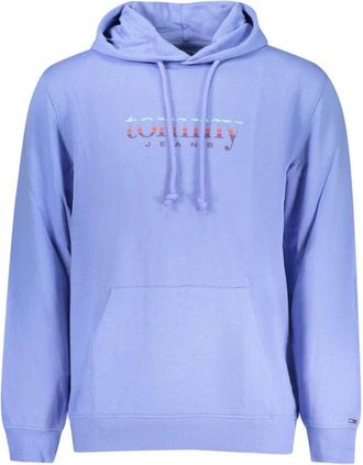 Tommy Hilfiger Azzurro Katoenen Sweatshirt - Heren - Hoodies - Blauw - L - Katoen - Hoodies & sweatvesten