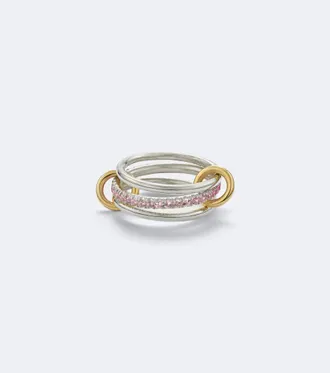Spinelli Kilcollin Tigris sterling silver and 18kt gold ring with sapphires