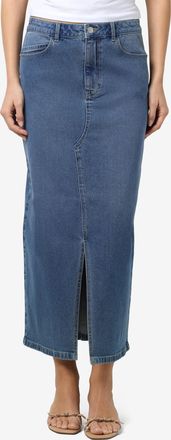 Noisy May Jeansrock NOISY MAY NMKATH NW SLIT MIDI SKIRT VI477MB NOOS, Damen, Gr. XL (42), blau (medium blau denim), Denim/Jeans, Obermaterial: 99% Baumwolle, 1%